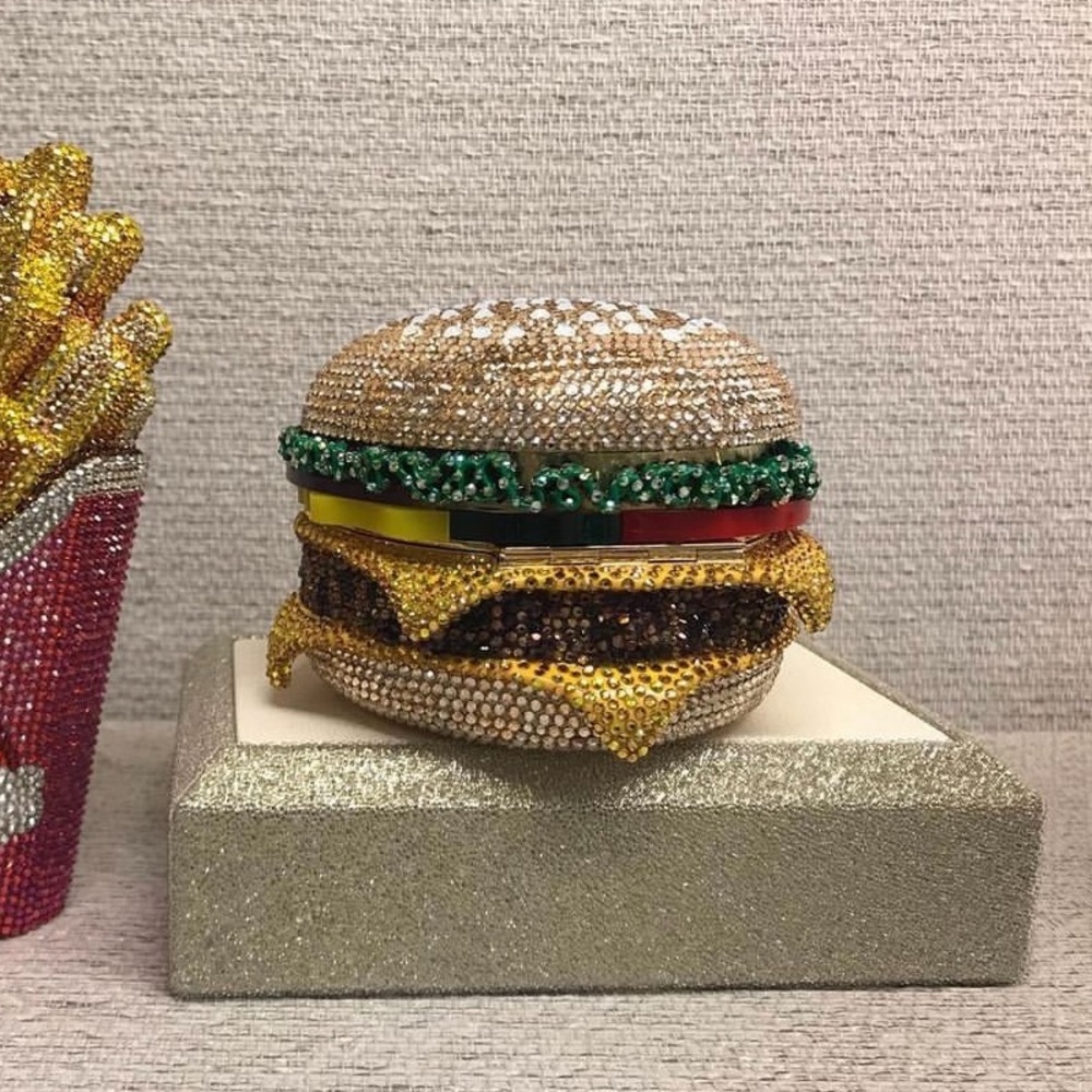 Judith Leiber Hamburger Clutch